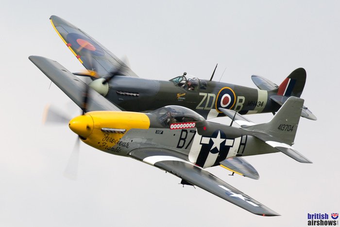 Spitfire Mustang pair
