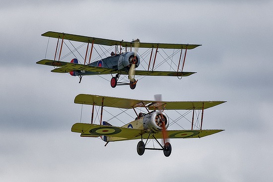 Sopwith Pup and Avro 504