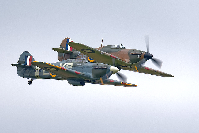 Hurricanes at Duxford Battle of Britain Airshow 2023
