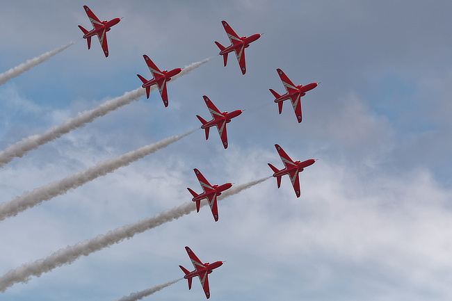 Red Arrows on Saturday