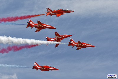 The Red Arrows usually display at Sidmouth 
