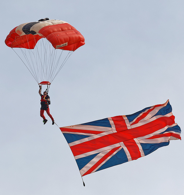 Red Devil with flag, Eastbourne 2026