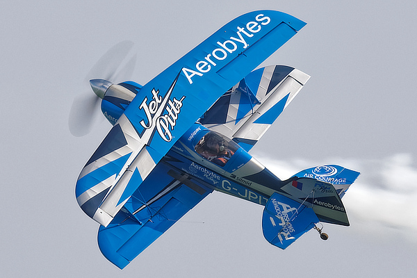 Richard Goodwin inhis Jet Pitts at Airbourne 2026