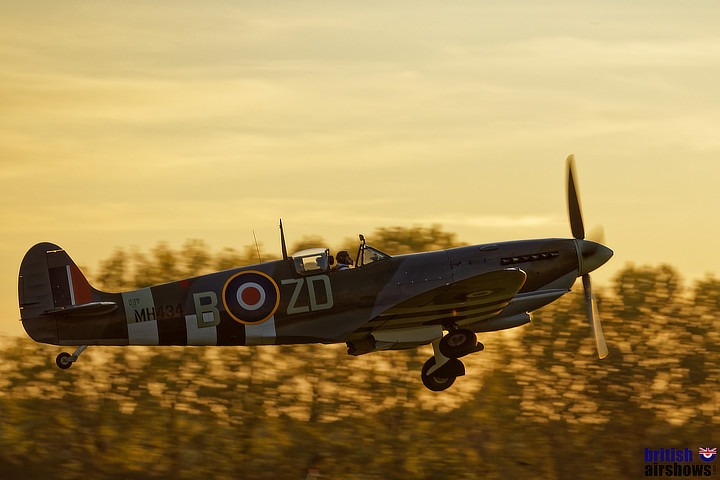 Spitfire MH434 at dusk