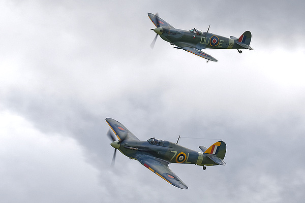 Spitfire and Sea Hurricane