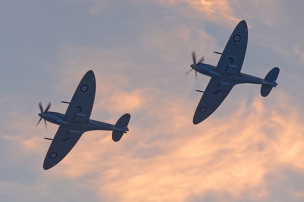 Spitfires at dusk