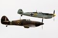 Hispano Buchon and Hawker Hurricane