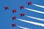 7-ship Concorde by the Red Arrows