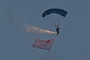 Tigers Parachute Display Team at dusk 9888