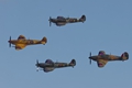 Spitfires EP120, JG891, EE602. Hurricane P2902 2189
