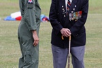 Gerorge Dunn (100 yr old ex-pilot) took the salute 0591